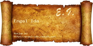 Engel Ida névjegykártya