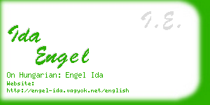 ida engel business card